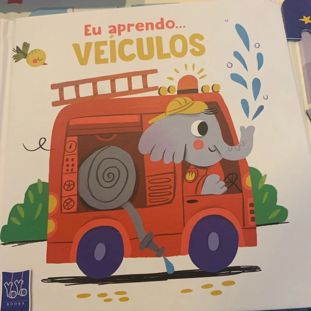 3 magnetic Puzzles for Kids and a book in Portugese set